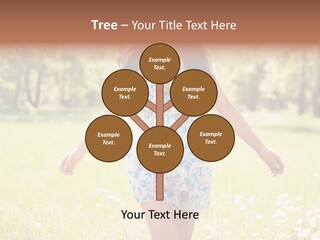 Female Woman Joy PowerPoint Template