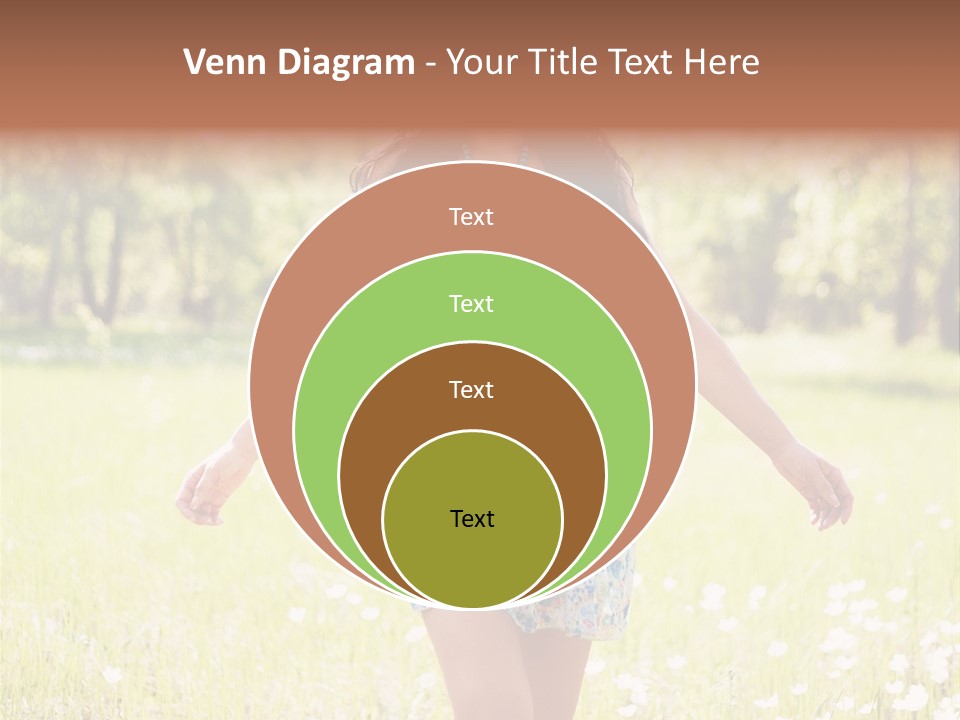Female Woman Joy PowerPoint Template