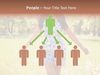Female Woman Joy PowerPoint Template