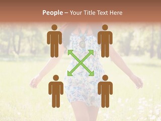 Female Woman Joy PowerPoint Template
