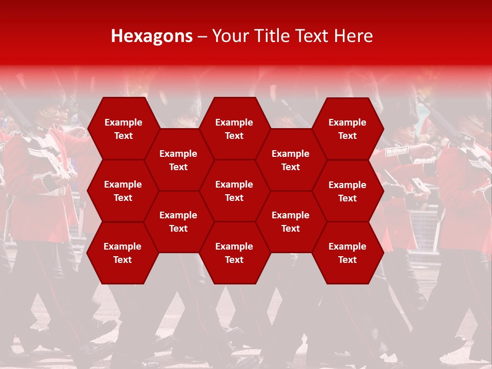 Military Ceremony Coldstream Guard Soldier PowerPoint Template