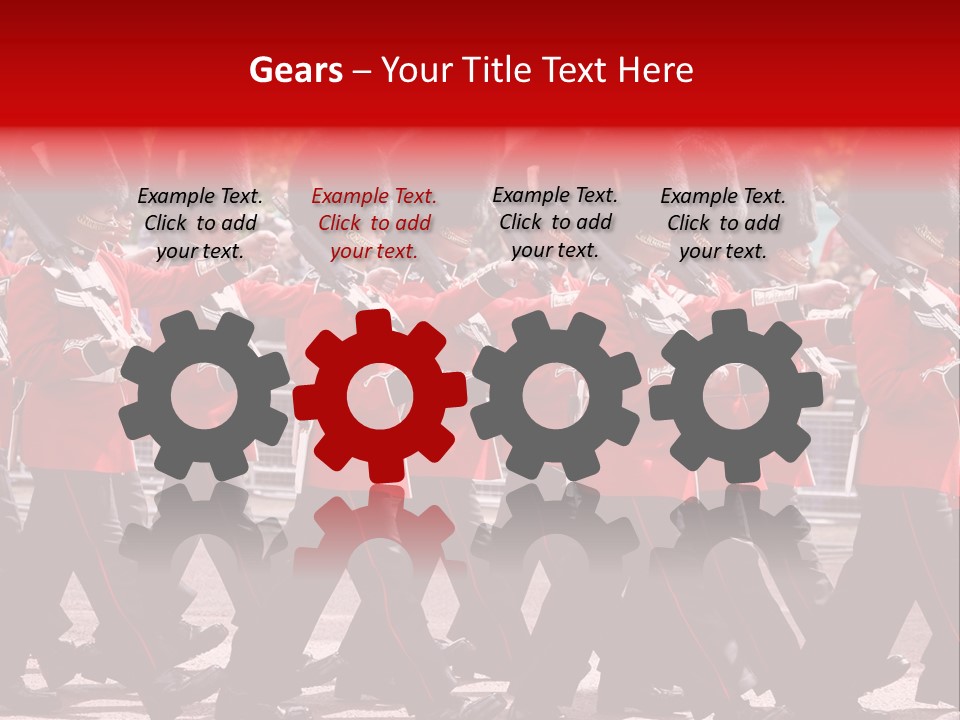 Military Ceremony Coldstream Guard Soldier PowerPoint Template