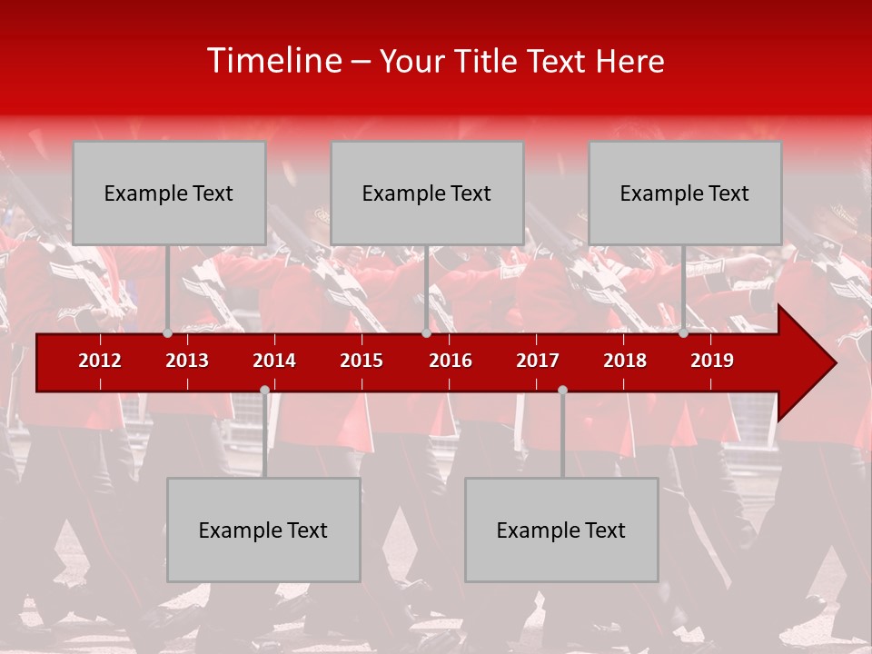 Military Ceremony Coldstream Guard Soldier PowerPoint Template
