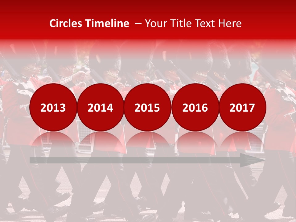 Military Ceremony Coldstream Guard Soldier PowerPoint Template