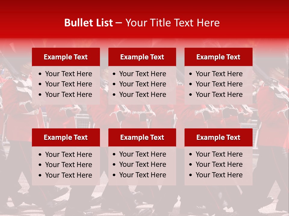 Military Ceremony Coldstream Guard Soldier PowerPoint Template