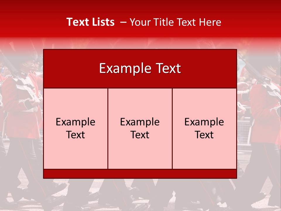 Military Ceremony Coldstream Guard Soldier PowerPoint Template