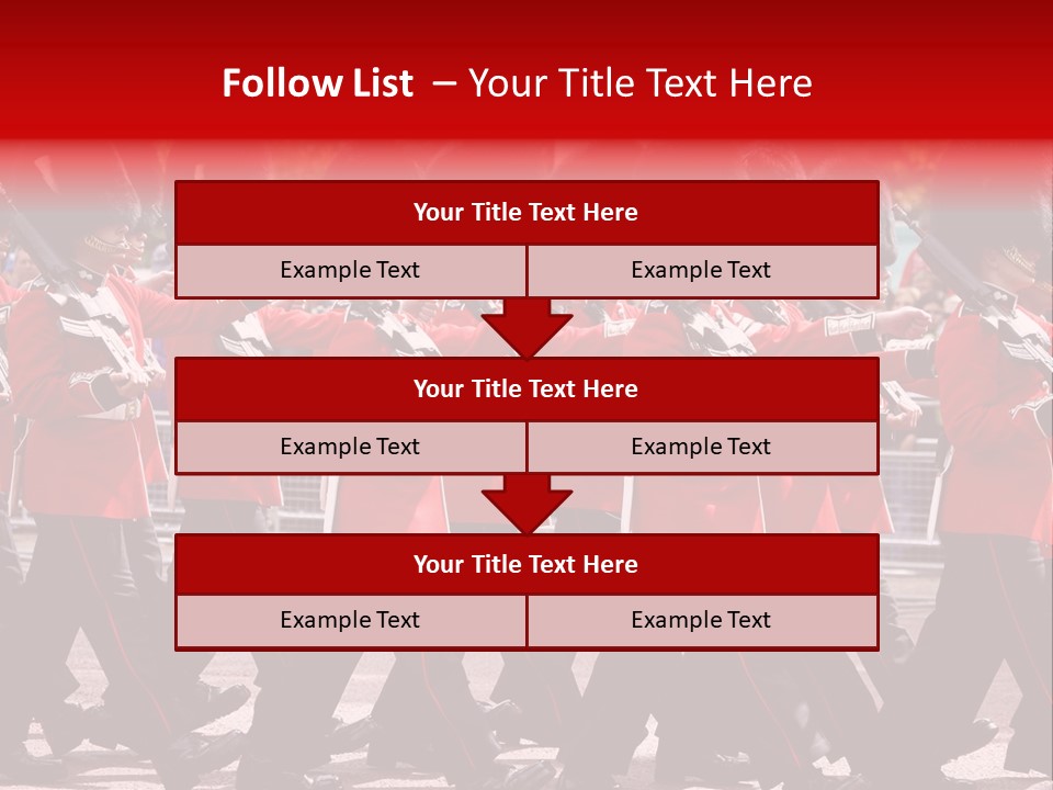 Military Ceremony Coldstream Guard Soldier PowerPoint Template