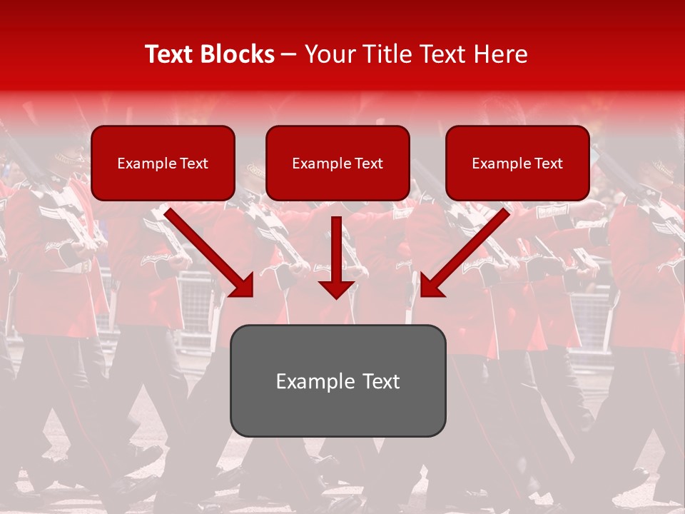 Military Ceremony Coldstream Guard Soldier PowerPoint Template