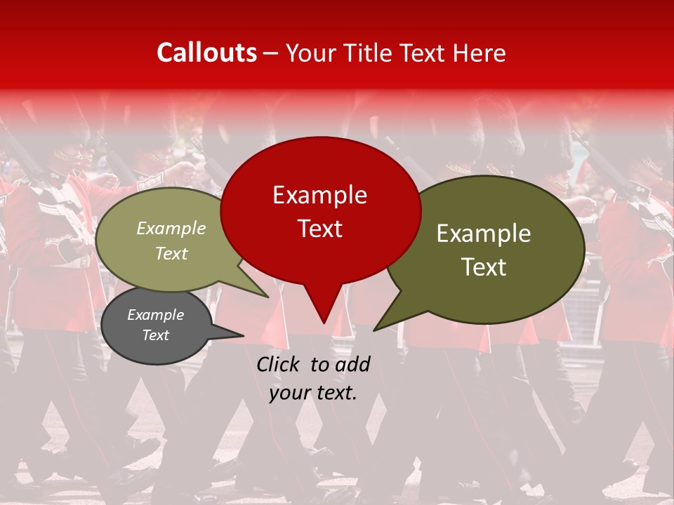 Military Ceremony Coldstream Guard Soldier PowerPoint Template