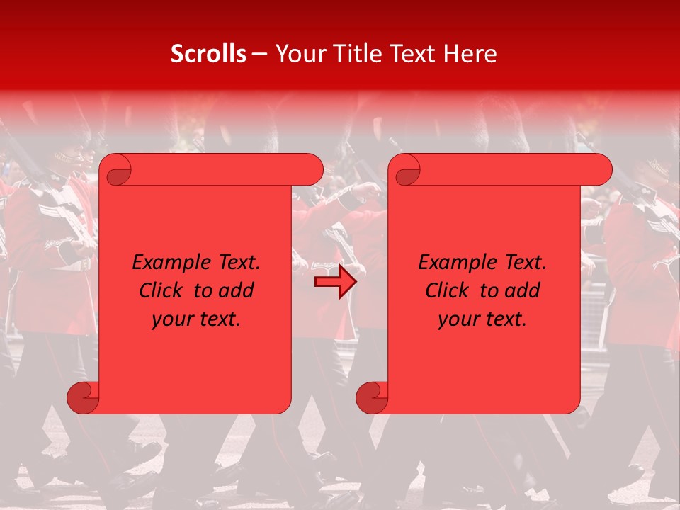 Military Ceremony Coldstream Guard Soldier PowerPoint Template