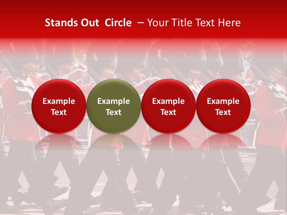 Military Ceremony Coldstream Guard Soldier PowerPoint Template