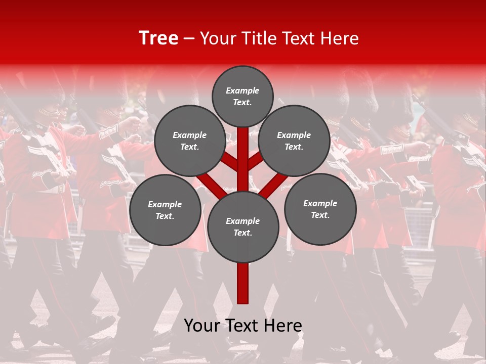 Military Ceremony Coldstream Guard Soldier PowerPoint Template