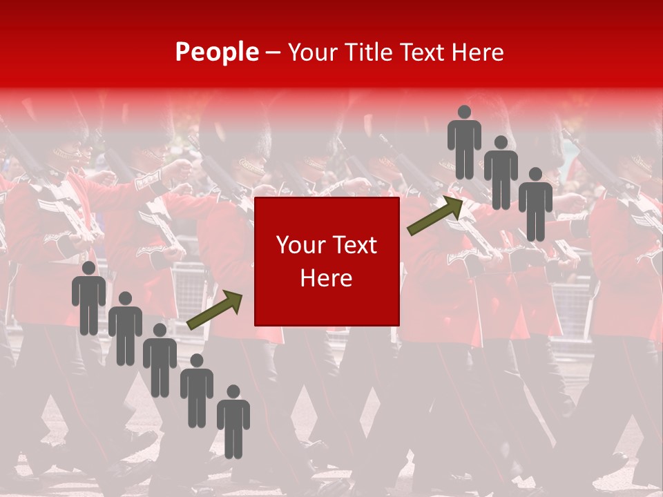 Military Ceremony Coldstream Guard Soldier PowerPoint Template