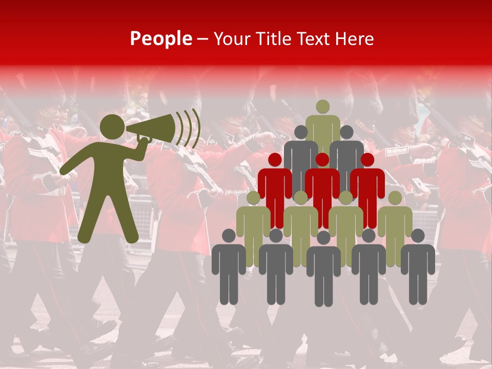 Military Ceremony Coldstream Guard Soldier PowerPoint Template