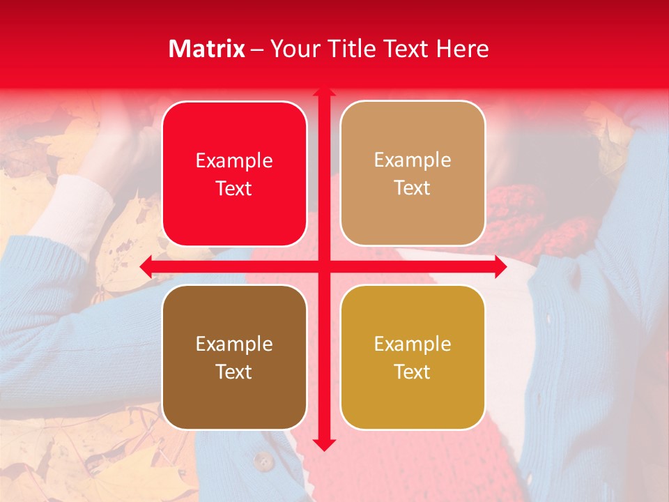 Caucasian October Yellow PowerPoint Template