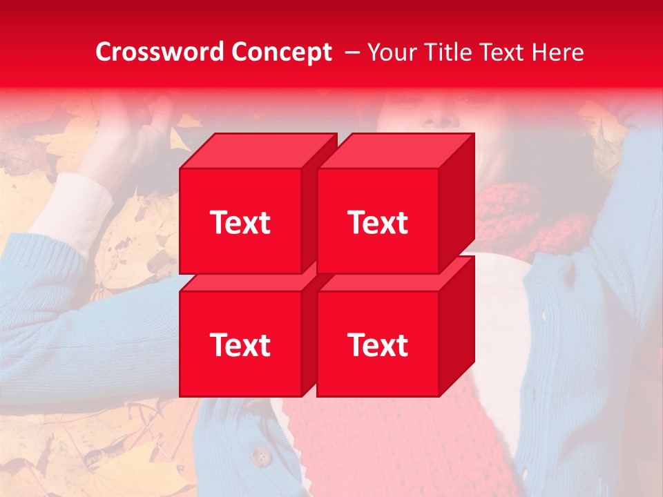 Caucasian October Yellow PowerPoint Template