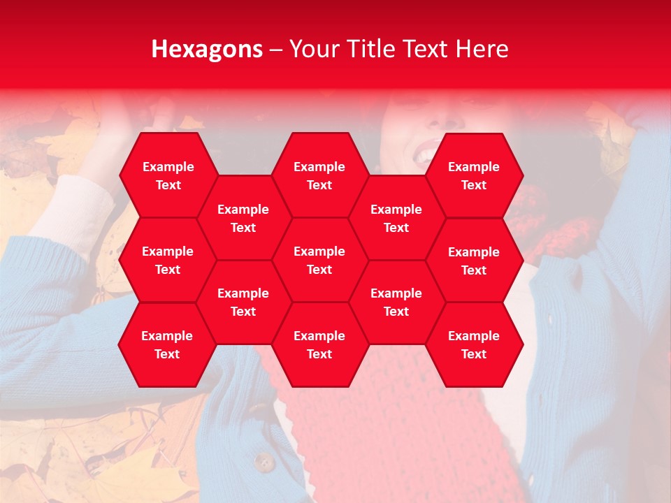 Caucasian October Yellow PowerPoint Template