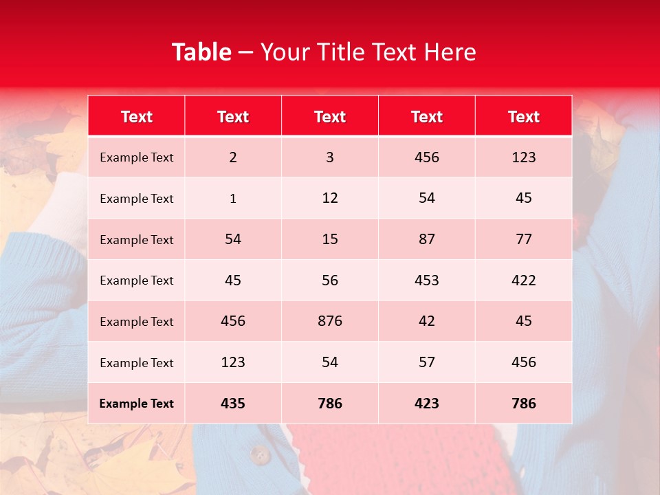 Caucasian October Yellow PowerPoint Template