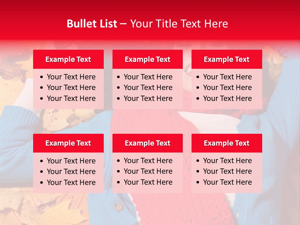 Caucasian October Yellow PowerPoint Template