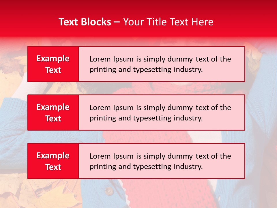 Caucasian October Yellow PowerPoint Template