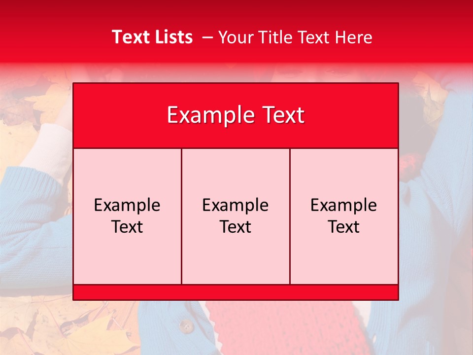 Caucasian October Yellow PowerPoint Template