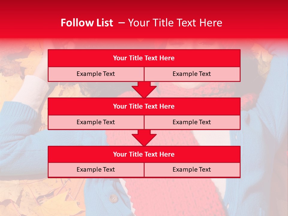 Caucasian October Yellow PowerPoint Template