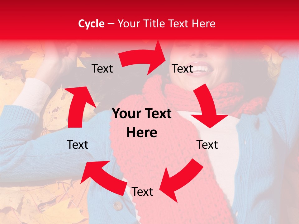 Caucasian October Yellow PowerPoint Template