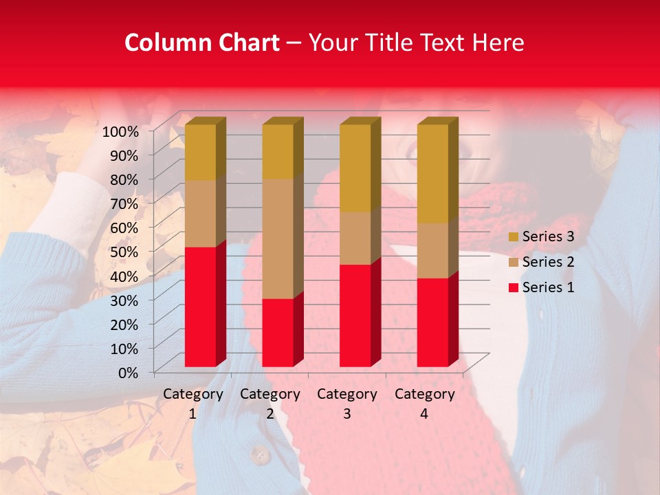 Caucasian October Yellow PowerPoint Template