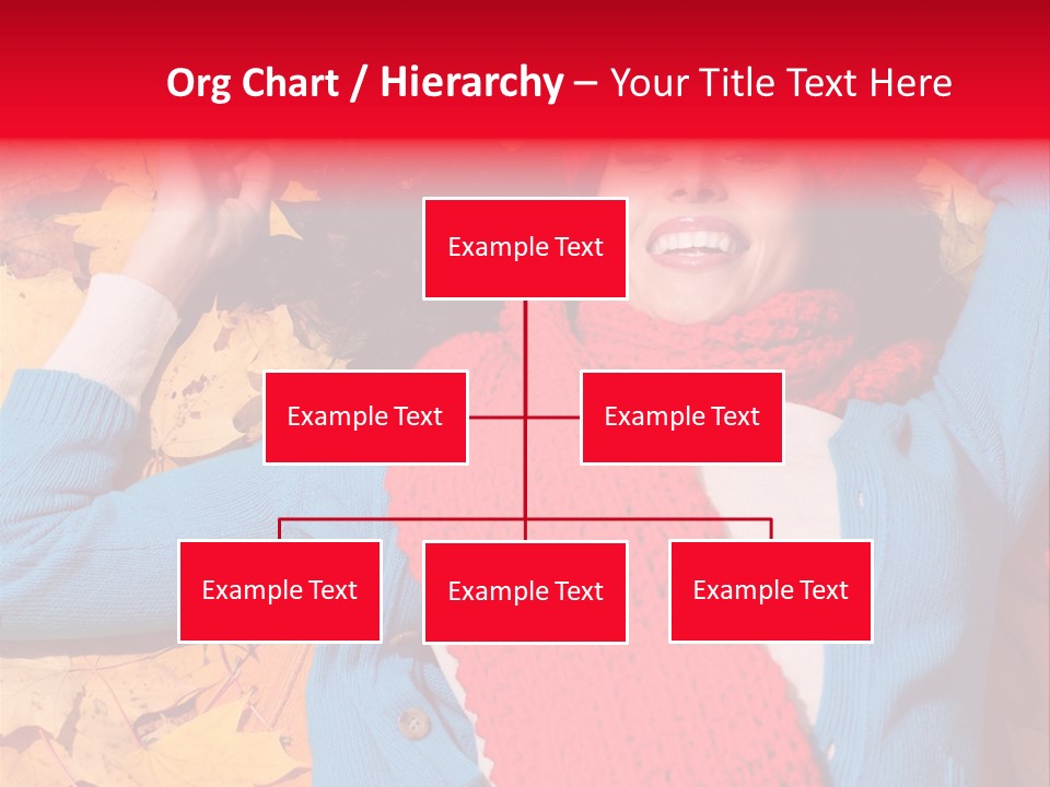 Caucasian October Yellow PowerPoint Template