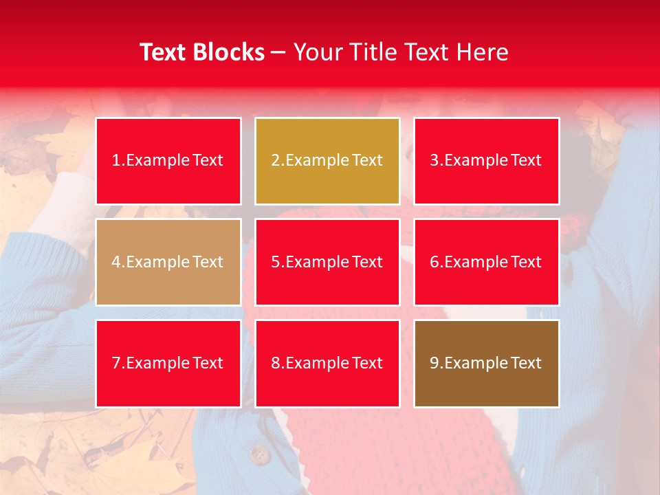 Caucasian October Yellow PowerPoint Template