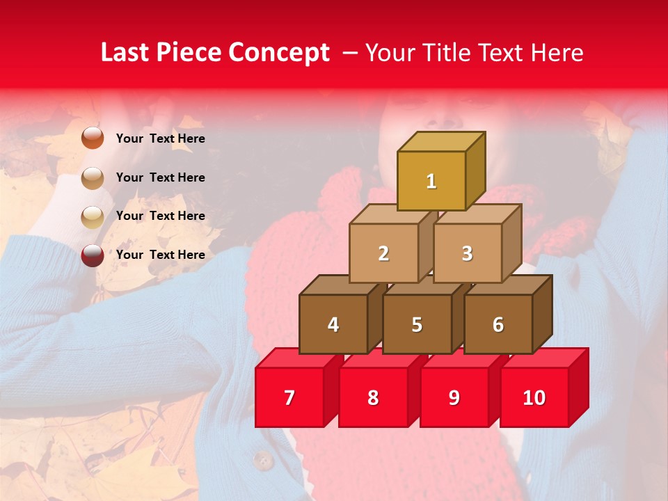 Caucasian October Yellow PowerPoint Template