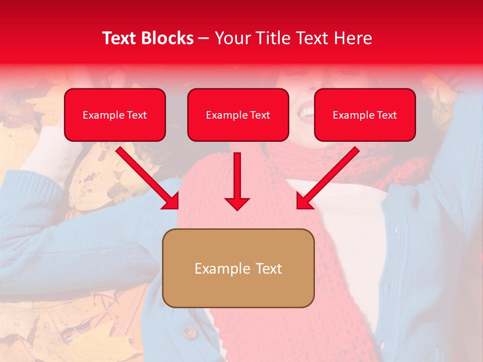Caucasian October Yellow PowerPoint Template