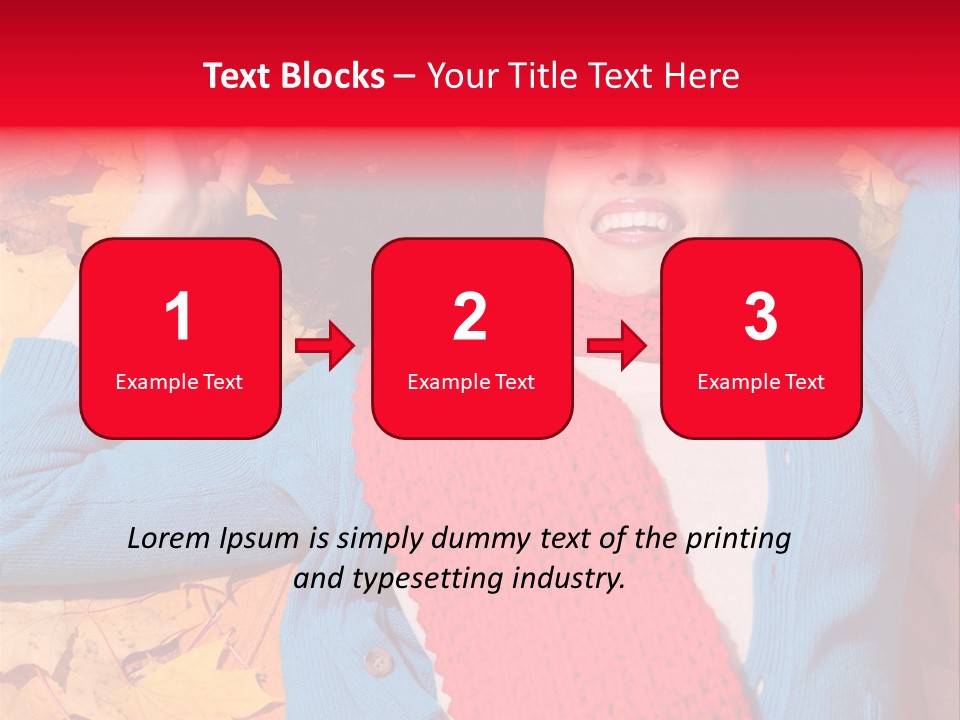 Caucasian October Yellow PowerPoint Template