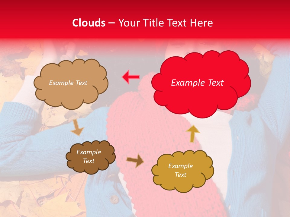 Caucasian October Yellow PowerPoint Template