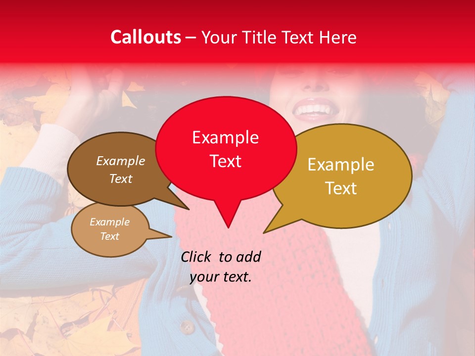 Caucasian October Yellow PowerPoint Template