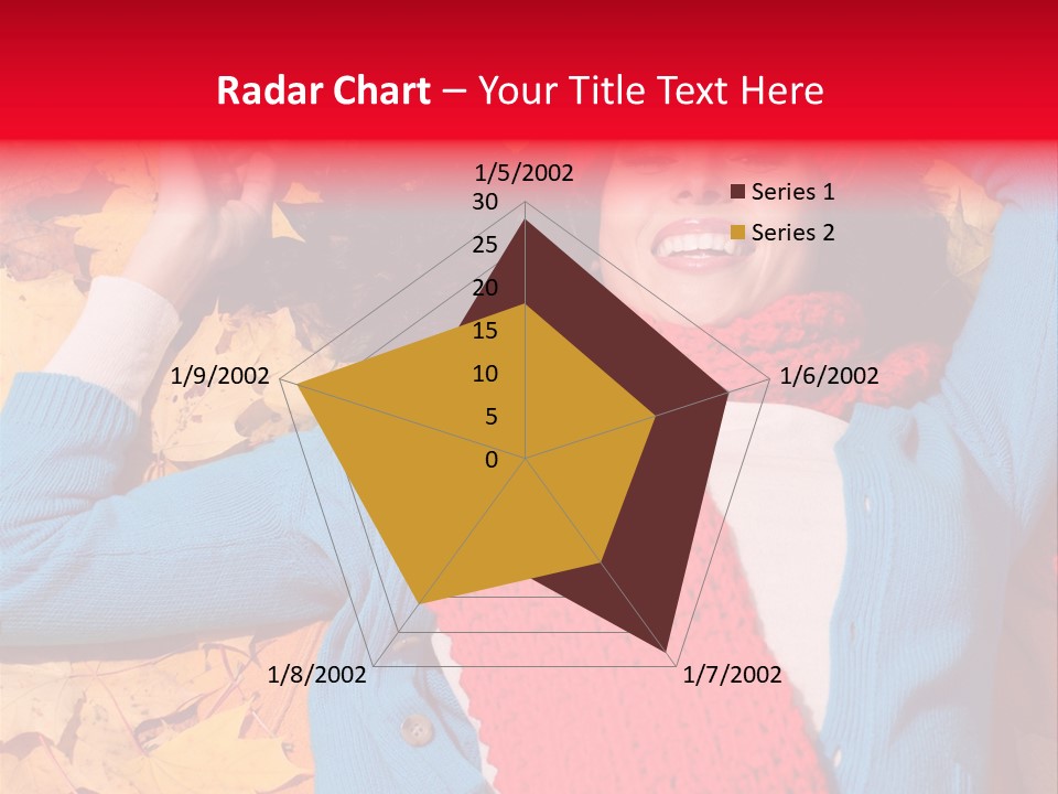Caucasian October Yellow PowerPoint Template