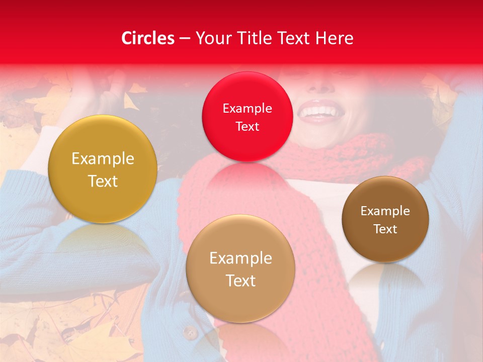 Caucasian October Yellow PowerPoint Template