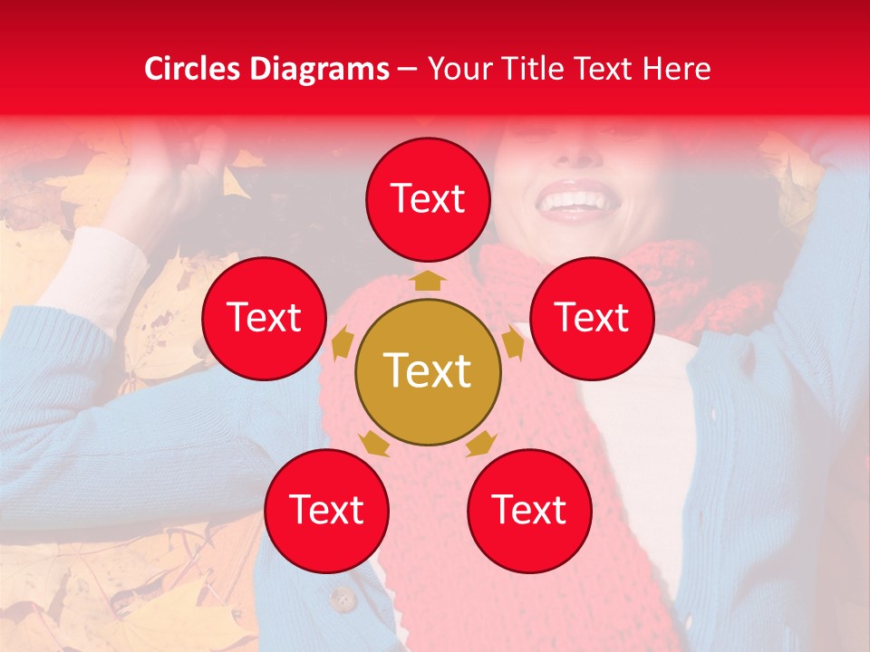 Caucasian October Yellow PowerPoint Template