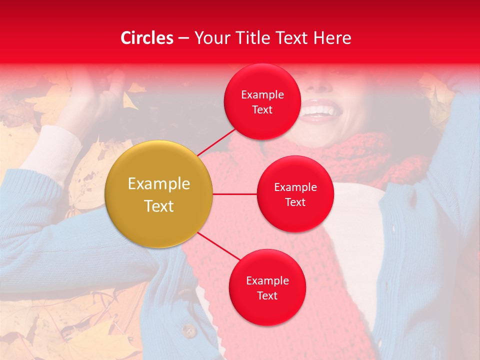 Caucasian October Yellow PowerPoint Template