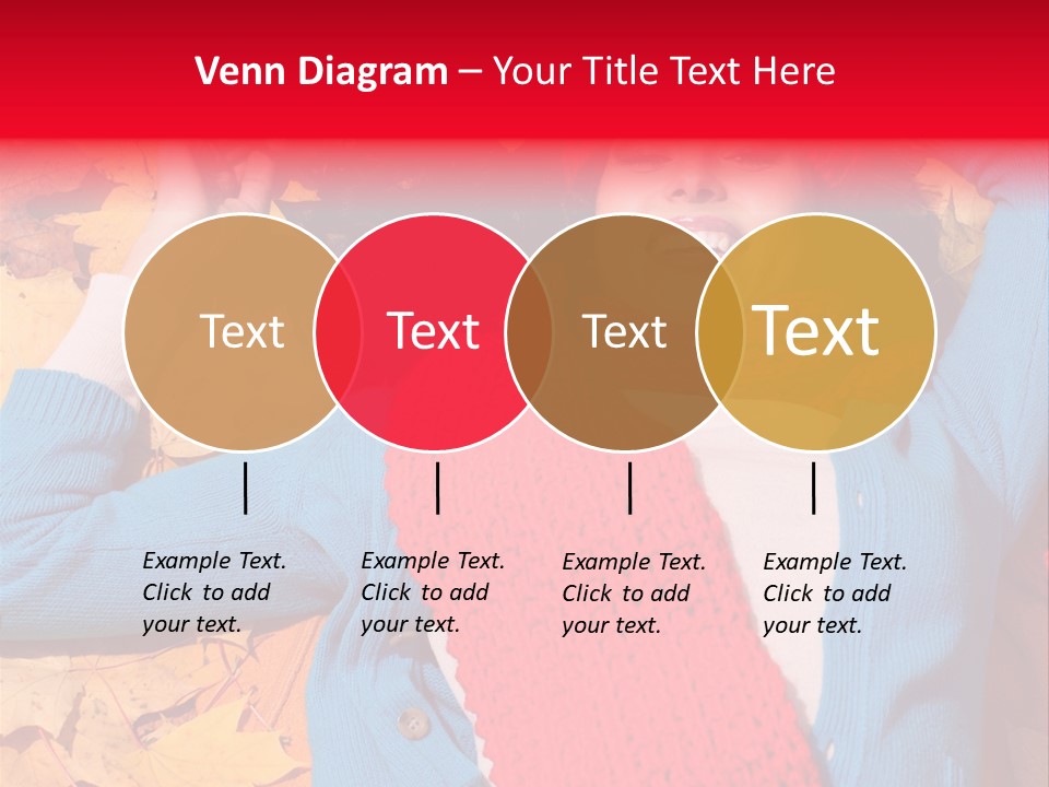 Caucasian October Yellow PowerPoint Template