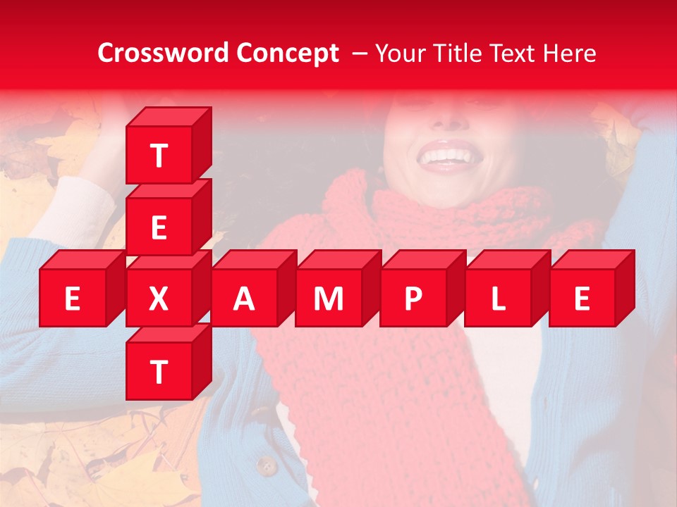 Caucasian October Yellow PowerPoint Template