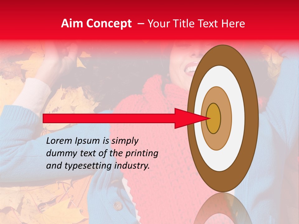 Caucasian October Yellow PowerPoint Template