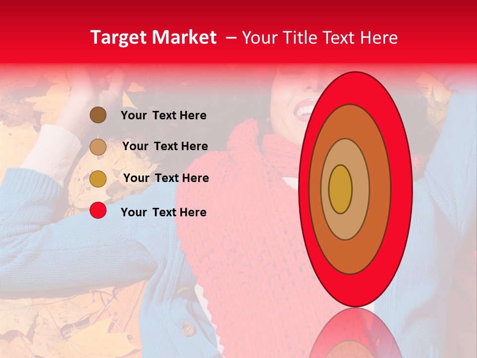 Caucasian October Yellow PowerPoint Template