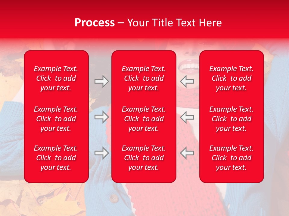 Caucasian October Yellow PowerPoint Template