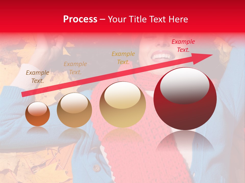 Caucasian October Yellow PowerPoint Template