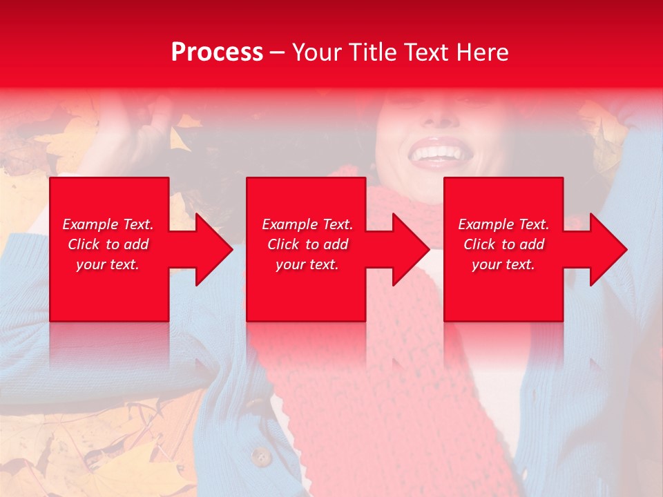 Caucasian October Yellow PowerPoint Template