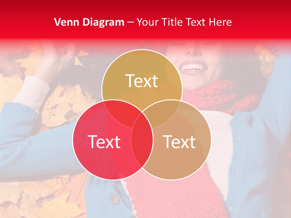 Caucasian October Yellow PowerPoint Template