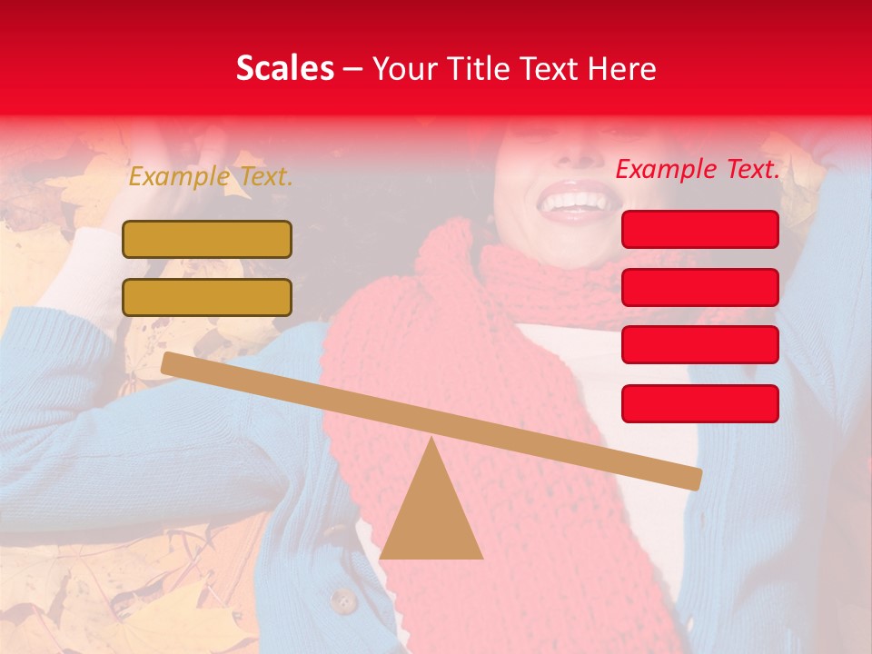 Caucasian October Yellow PowerPoint Template