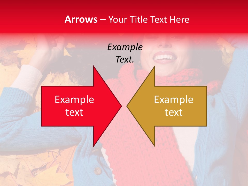 Caucasian October Yellow PowerPoint Template