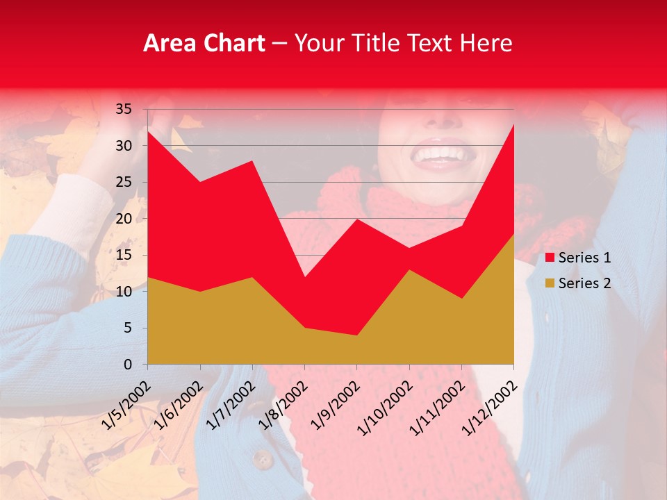 Caucasian October Yellow PowerPoint Template